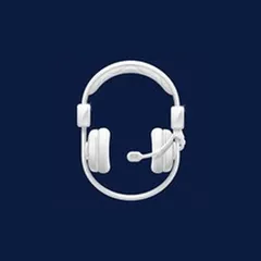 Daniel's profile picture: a white headset on a navy background